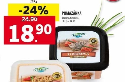 Lososová pomazánka Toppo