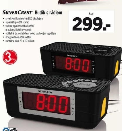 Rádiobudík Silver Crest