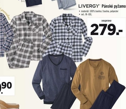 Pánské pyžamo Livergy