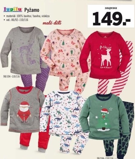 Dívčí pyžamo Lupilu