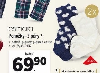 Dámské ponožky Esmara