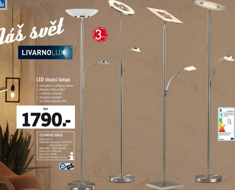 Stojací LED lampa Livarnolux