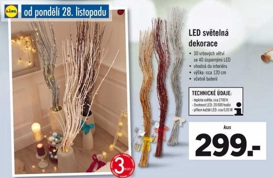 Svítící LED dekorace