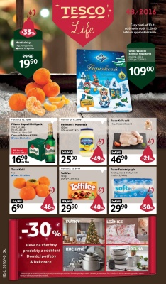 akční leták Tesco 30.11.2016-6.12.2016