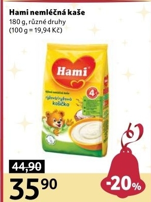 Kaše nemléčná Hami