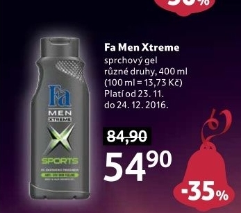 Sprchový gel pánský Xtreme Men Fa