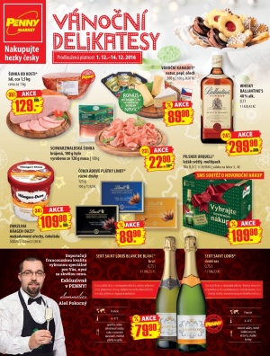 akční leták Penny Market 1.12.2016-14.12.2016