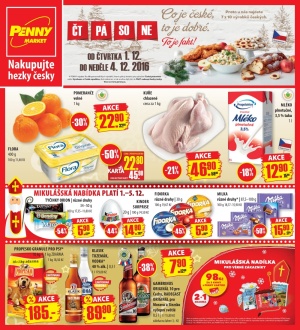 akční leták Penny Market 1.12.2016-4.12.2016