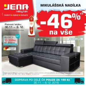 akční leták Jena nábytek 30.11.2016-6.12.2016