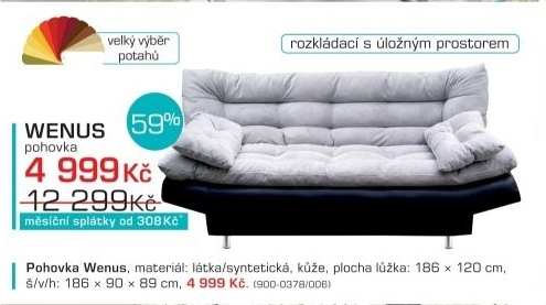 Wenus (doti 91 sk. B sedák + polštáře/madryt 1100 sk. B korpus)