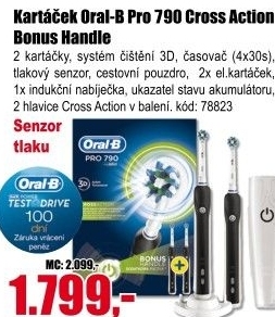 Elektrický zubní kartáček Oral-B Pro 790 Cross Action