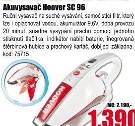 Aku vysavač Hoover SC 96