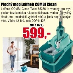 Mop set Combi clean Twist Leifheit