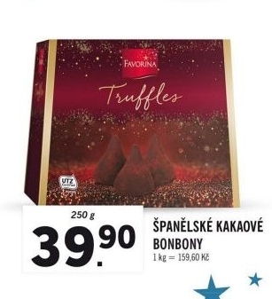 Bonboniéra Pralinky Truffes Favorina