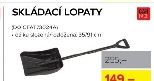 Lopata CarFace, skládací