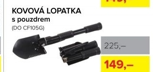 Kovová lopatka CarFace, skládací