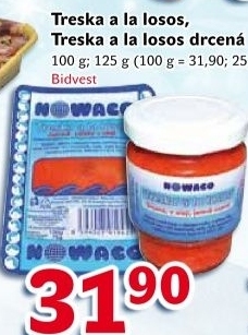 Drcená treska a la losos v oleji Nowaco