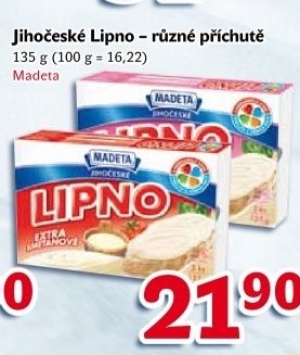 Tavený sýr Jihočeské Lipno Madeta