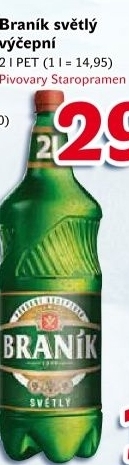 Pivo světlé výčepní 10° Braník