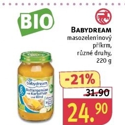 Příkrm masozeleninový bio Babydream