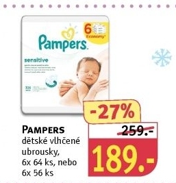 Vlhčené ubrousky dětské Pampers
