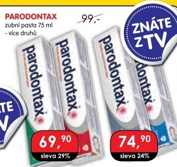 Pasty na zuby Parodontax