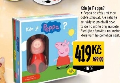 Dětská hra Kde je Peppa? Albi