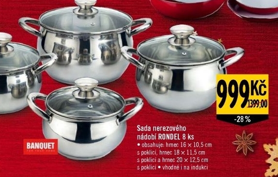 Sada nerez nádobí Rondel Banquet