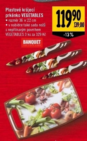 Plastové prkénko Banquet