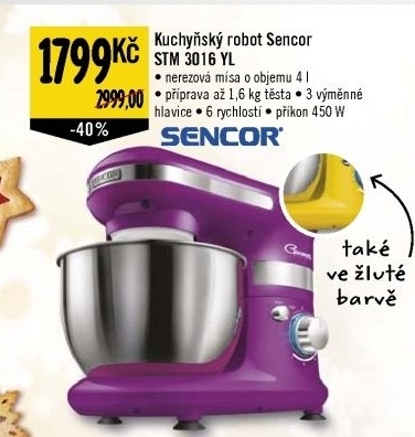Kuchyňský robot Sencor STM 3016 YL