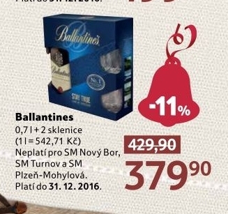 Whisky Ballantine's - dárkové balení