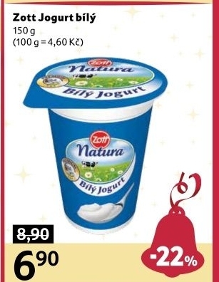 Bílý jogurt Zott Natura