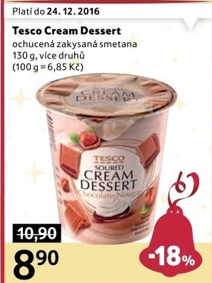 Dezert zakysaný Tesco