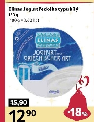 Bílý jogurt řecký Elinas