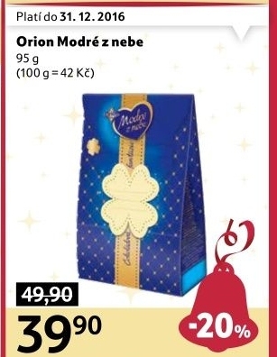 Bonboniéra Modré z nebe Orion