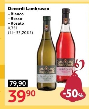 Sekt Lambrusco Bianco Decordi