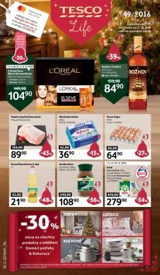 akční leták Tesco 7.12.2016-13.12.2016