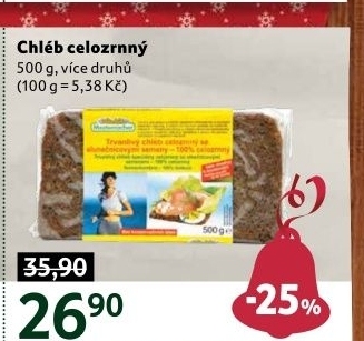 Chléb celozrnný Mestemacher