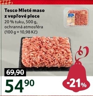 Maso mleté vepřové Tesco