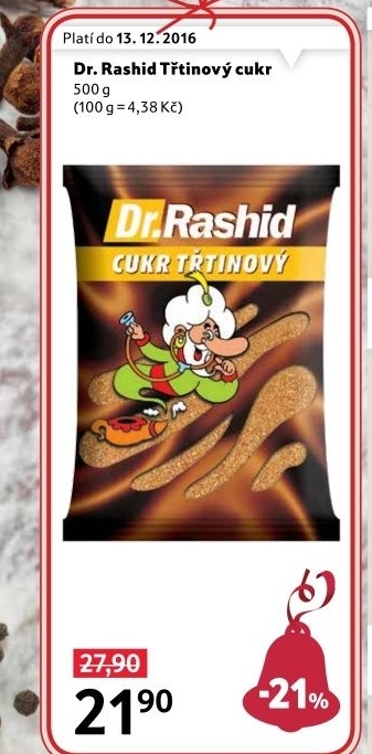 Třtinový cukr Dr. Rashid