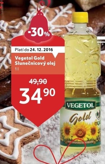 Olej slunečnicový gold Vegetol