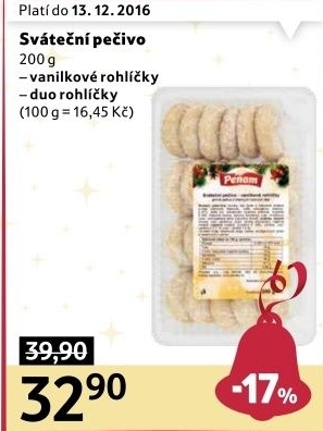 Rohlíčky vanilkové Penam