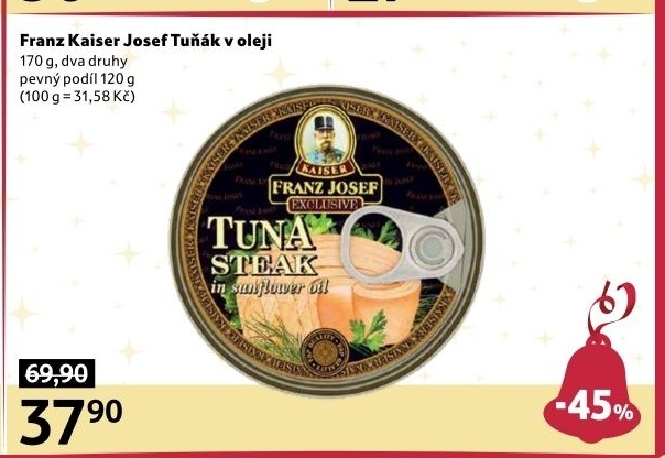 Tuňák steak v oleji Exclusive Franz Josef Kaiser