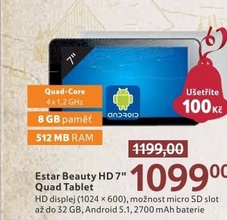 Tablet eStarBeauty HD 7"
