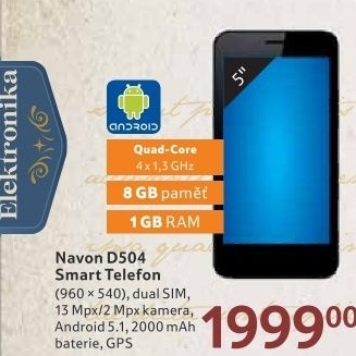 Mobilní telefon D504 Navon