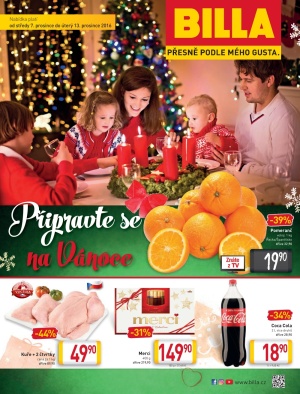 akční leták BILLA 7.12.2016-13.12.2016