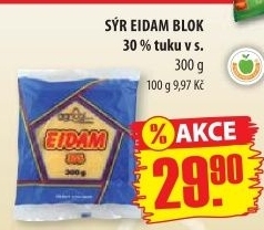 Sýr Eidam Agricol 30%