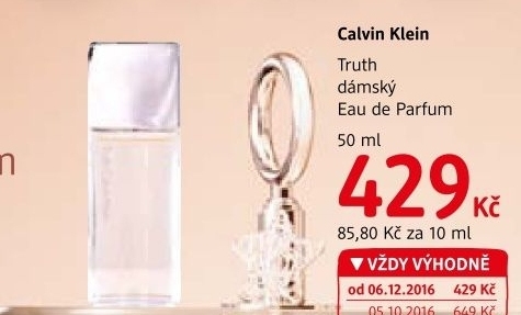 Parfémovaná voda dámská Truth Calvin Klein