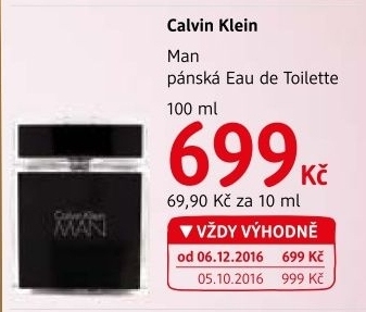 Toaletní voda pánská Man Calvin Klein