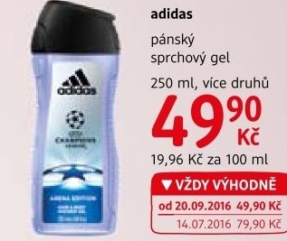 Sprchový gel Adidas
